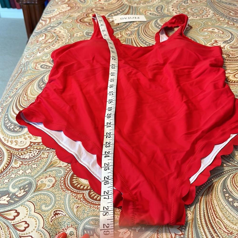 NWT XXL red one piece swimsuit. - Picture 5 of 10